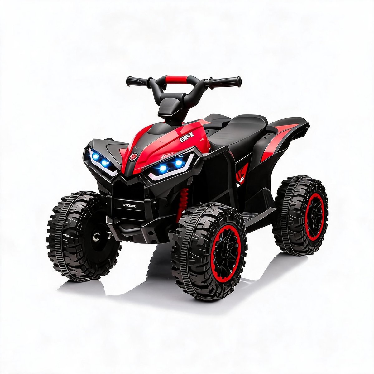 danky quad elektrisch kinderquad 12v rood 4x4 afstandsbediening 2x35w motor mp3 usb bluetooth 3 6j