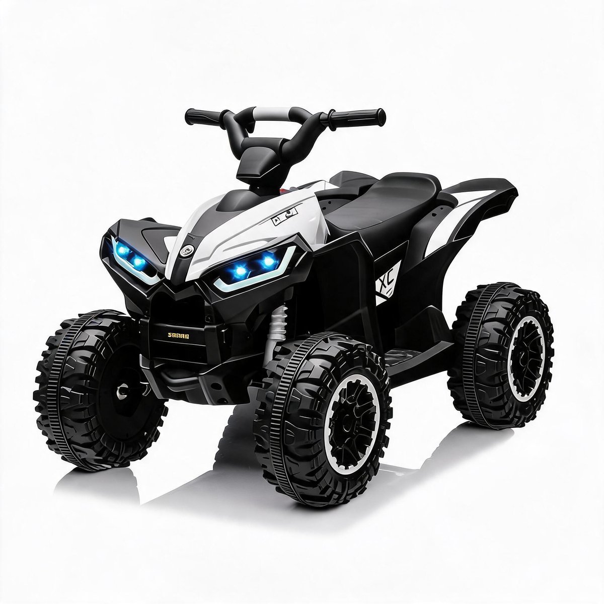 danky quad elektrisch kinderquad 12v wit 4x4 afstandsbediening 2x35w motor mp3 usb bluetooth 3 6j