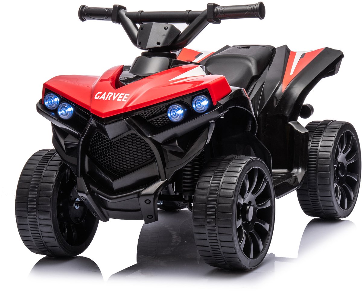 Danky Quad - Elektrisch Kinderquad - Rood - LED & Muziek - 1.5-3 km/u - Claxon - Vanaf 3j Speelgoedaccuvoertuig kopen online