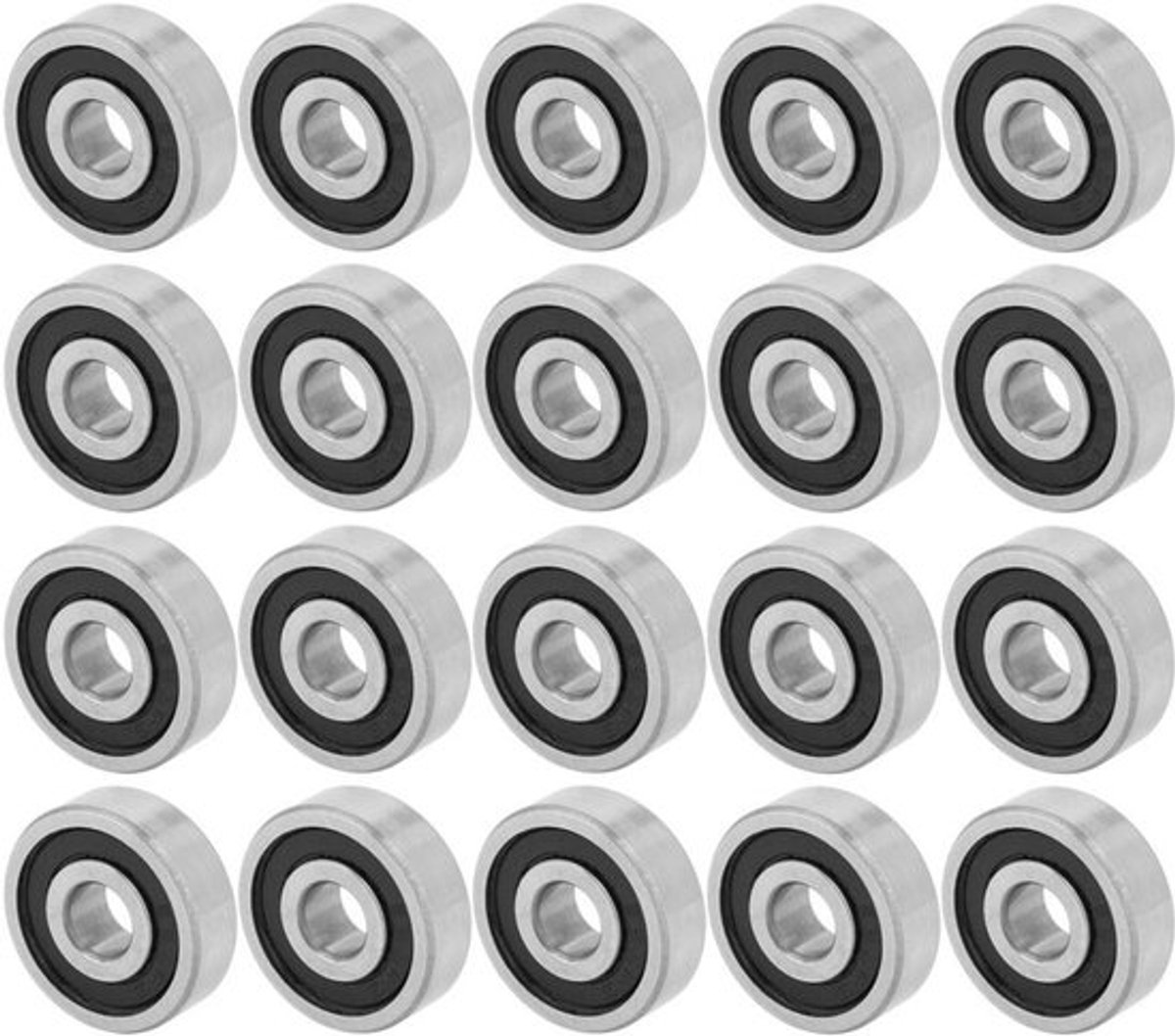 Diepe Groef Lager 20 Stuks - 625RS Kogellagers - Hoogwaardige Stalen Lagers - Rubber Sealed - 16mm x 5mm x 5mm - Hoge Prestaties Skateonderdeel kopen online