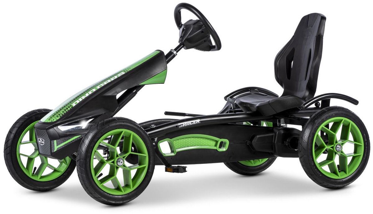DINO Cars Racer Skelter – Groen – Kinder Skelter 4-12 Jaar – Verstelbare Stoel – Verlichting Skelter kopen online