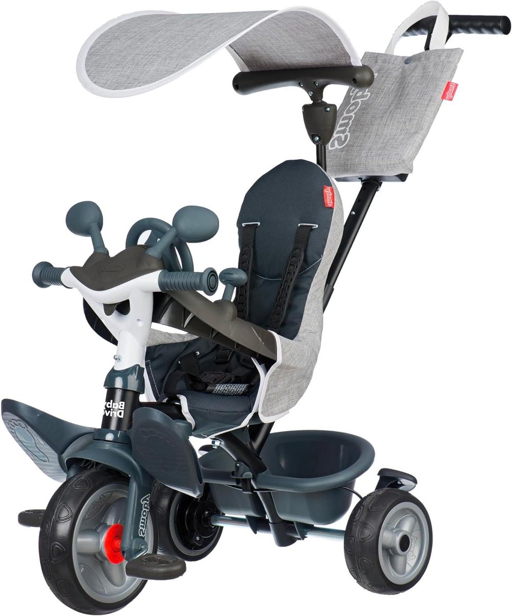 Driewieler Baby - Loopfiets Kinderen - Buiten Spelen - 3-in-1 Groei Model - Vanaf 10 Maanden - Grijs Driewieler kopen online