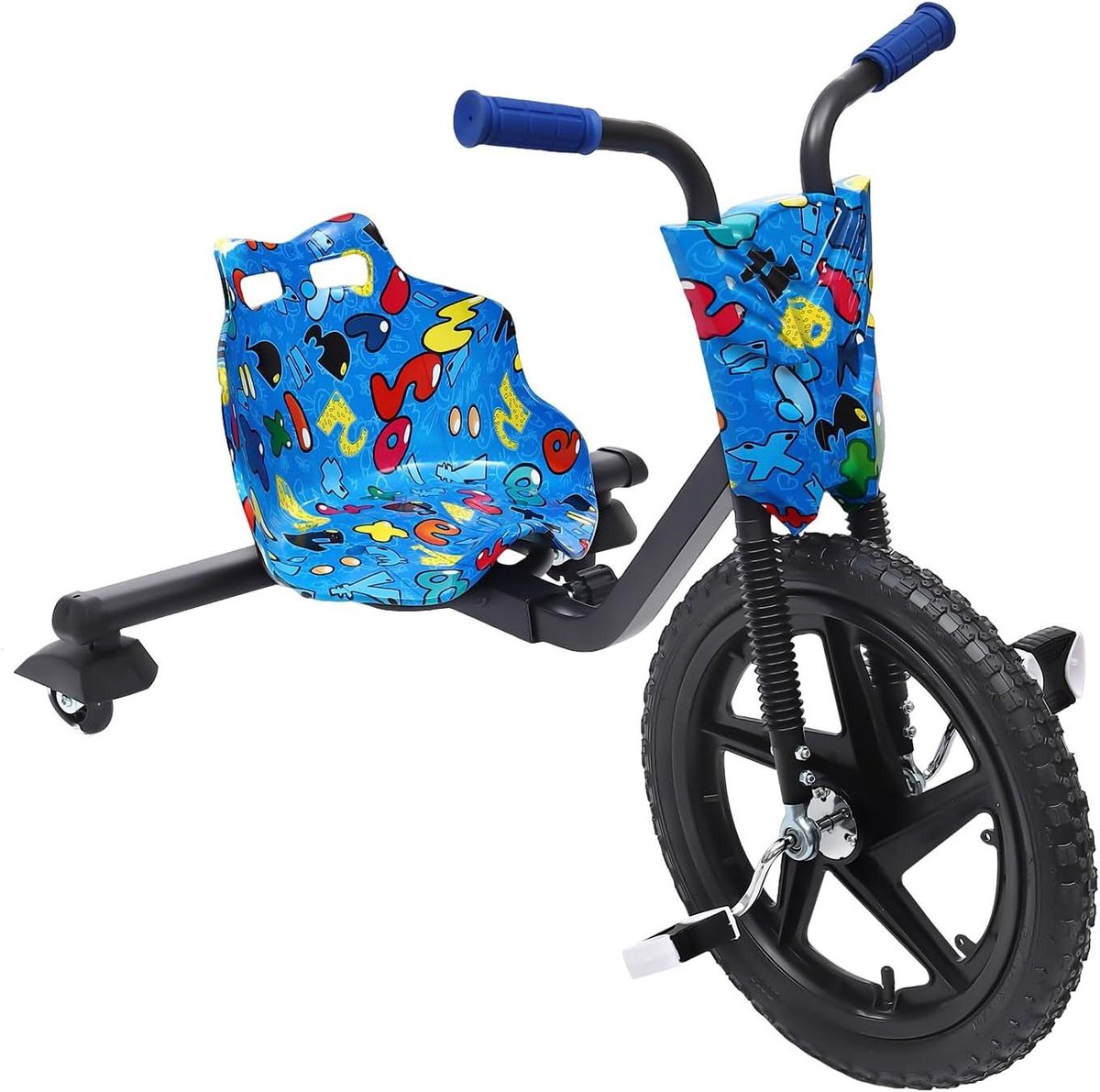 Driewieler Drift Kindervoertuig, kinderdrift scooter met Lightshow 360 graden drift trike kinderdriewieler voor vanaf 6 jaar, max. 80 kg, blauw Driewieler kopen online