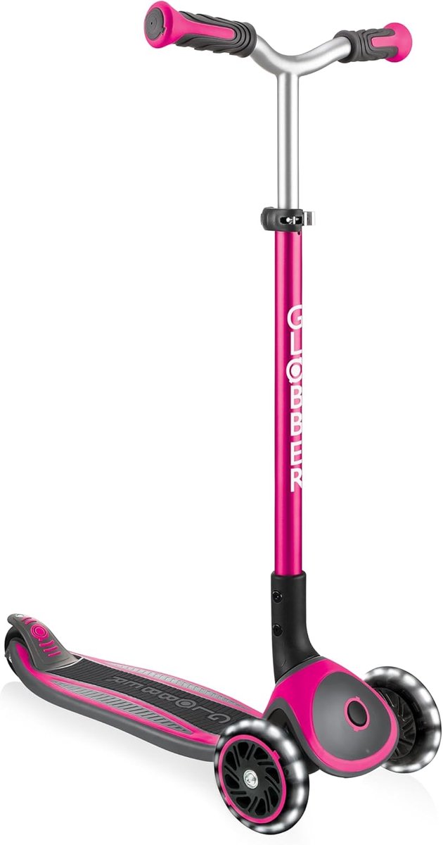 driewieler loopfiets buiten spelen opvouwbaar verstelbaar stuur roze