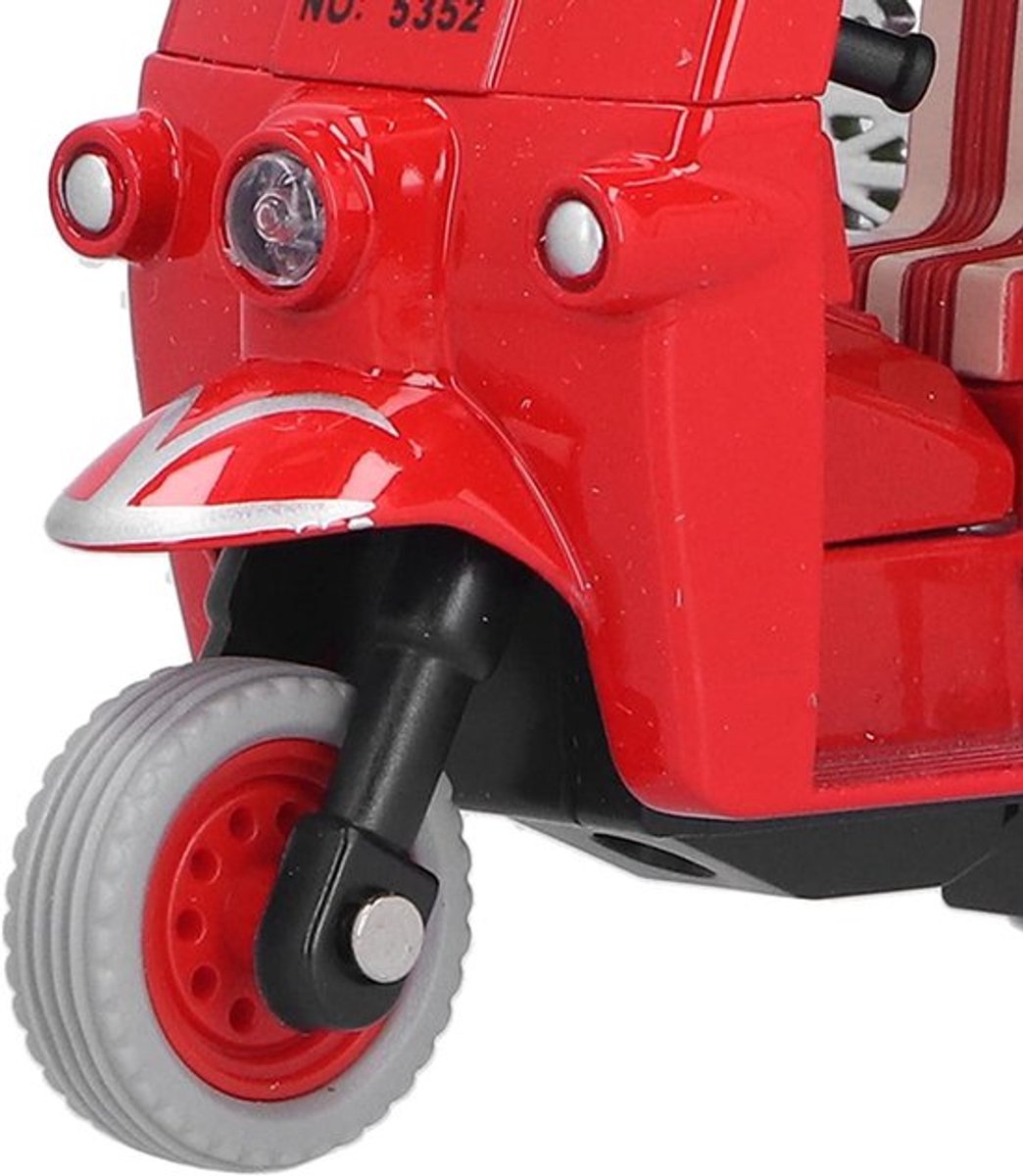 driewieler speelgoed kinderen voertuig trekt terug thaise driewieler simulatie legering tuk tuk auto model rood ambachtelijk speelgoed