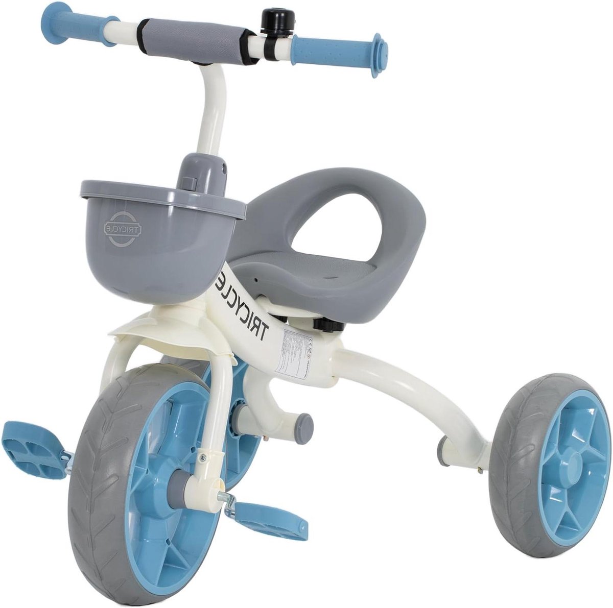 driewieler voor kinderen loopfiets kinderfiets buiten spelen anti kantel ontwerp 72 x 52 x 61 cm blauw