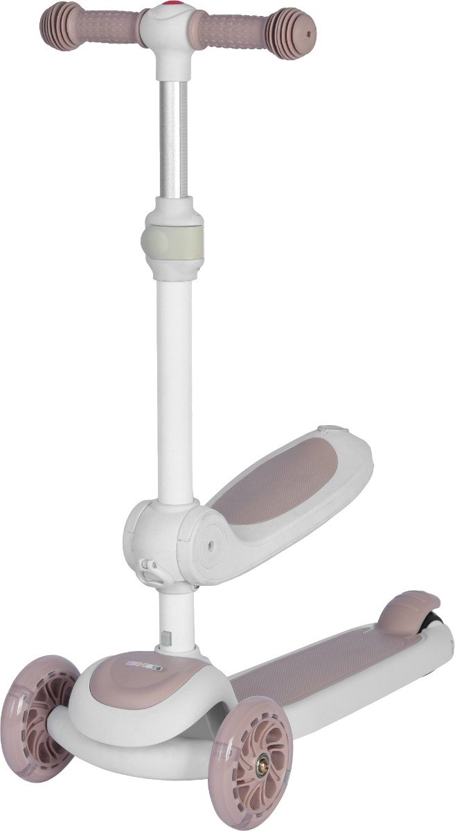eco toys siem wit beige 2 in 1 step loopfiets