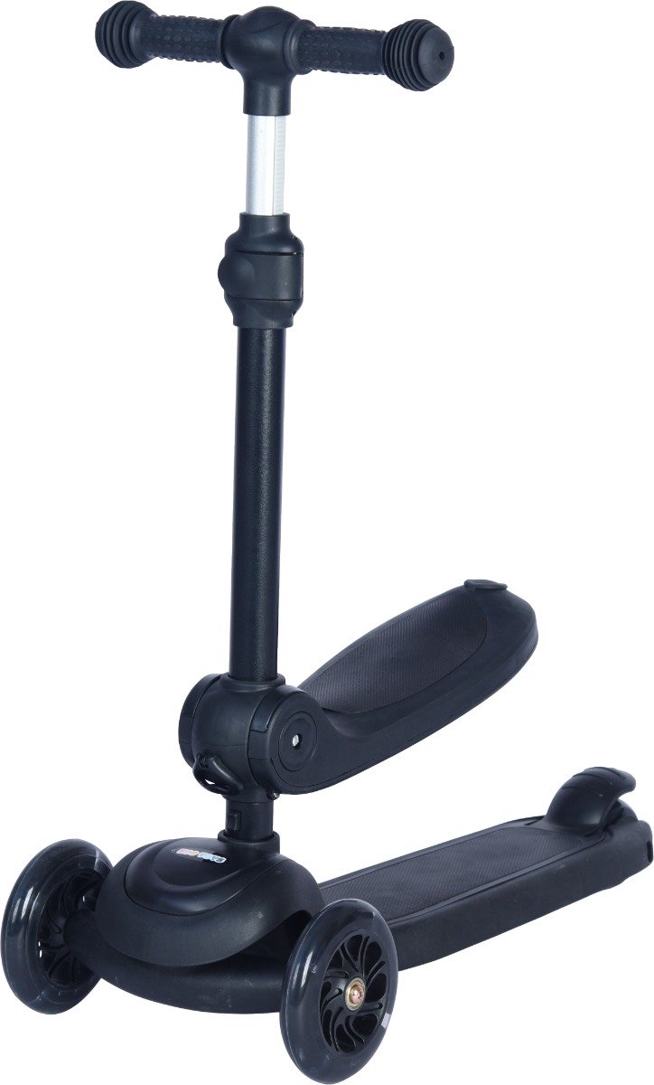 eco toys siem zwart 2 in 1 step loopfiets