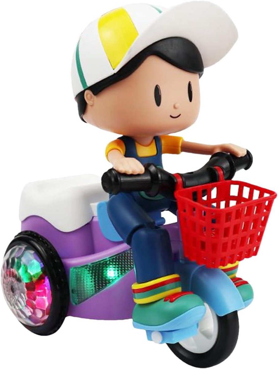 Elektrische Driewieler - Kinderspeelgoed Auto - Binnen en Buiten Spelen - 360 Graden Rotatie Driewieler kopen online