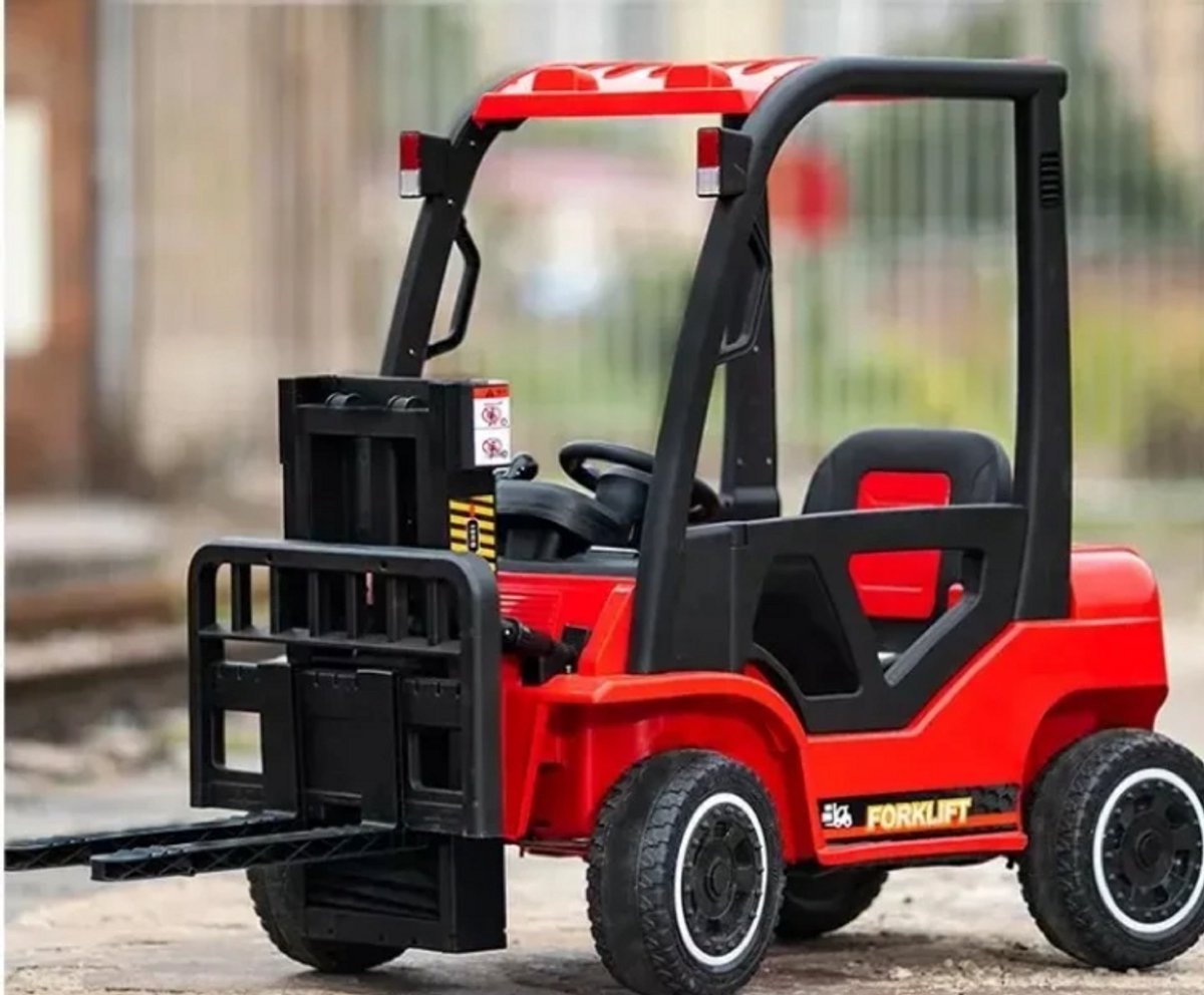 elektrische kinder heftruck vorklift 12v rood