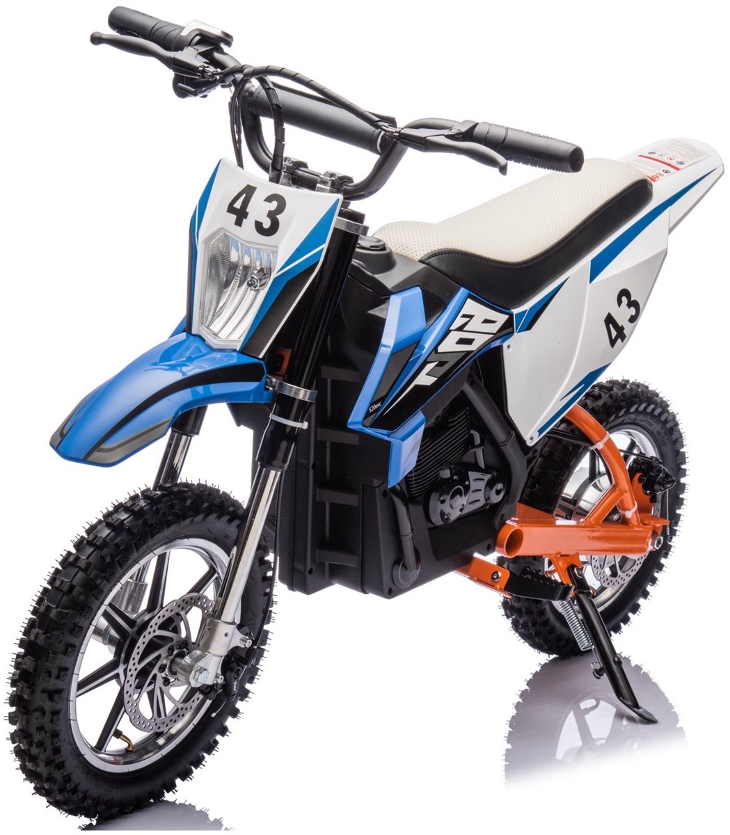 Elektrische kindermotor Dirtbike Cross Motor 36V 500W Blauw - Oranje Speelgoedaccuvoertuig kopen online