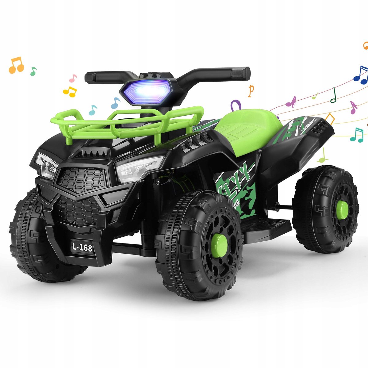 Elektrische Kinderquad Groen – 6V, 2-5 km/u, LED Koplamp & Muziek – 40 min Speeltijd – Offroad Banden, Stevig Frame – Geschikt voor 3-5 Jaar Speelgoedaccuvoertuig kopen online