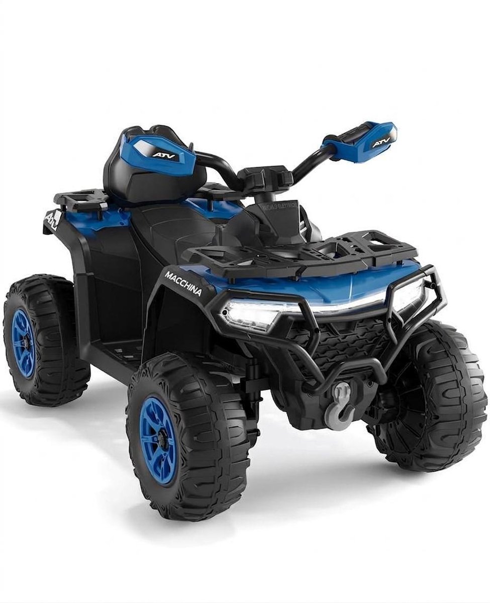 Elektrische Quad 12V – ATV voor Kinderen – met Afstandsbediening – 4 Wielige Terreinwagen – LED-verlichting – Koningsblauw Speelgoedaccuvoertuig kopen online