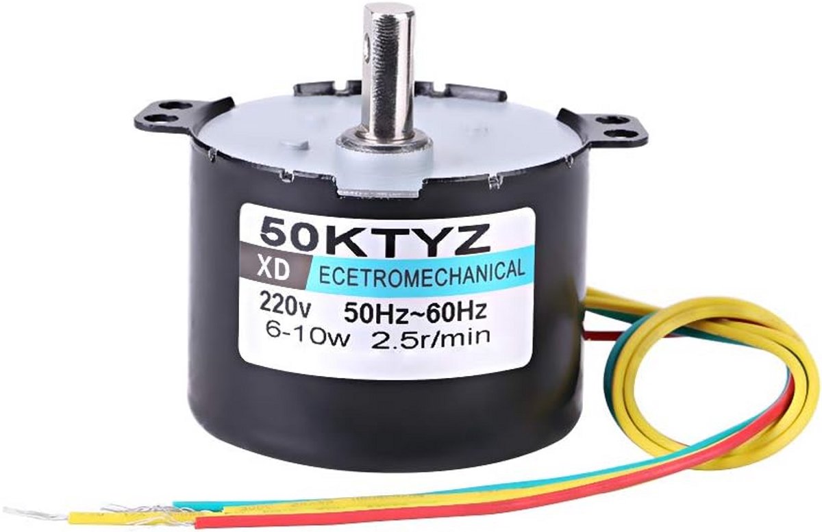 Elektrische Synchrone Motor - Lage Snelheid Motor - Apparaten Aandrijven - Hoog Koppel - 20 RPM - Rood Loopmotor kopen online