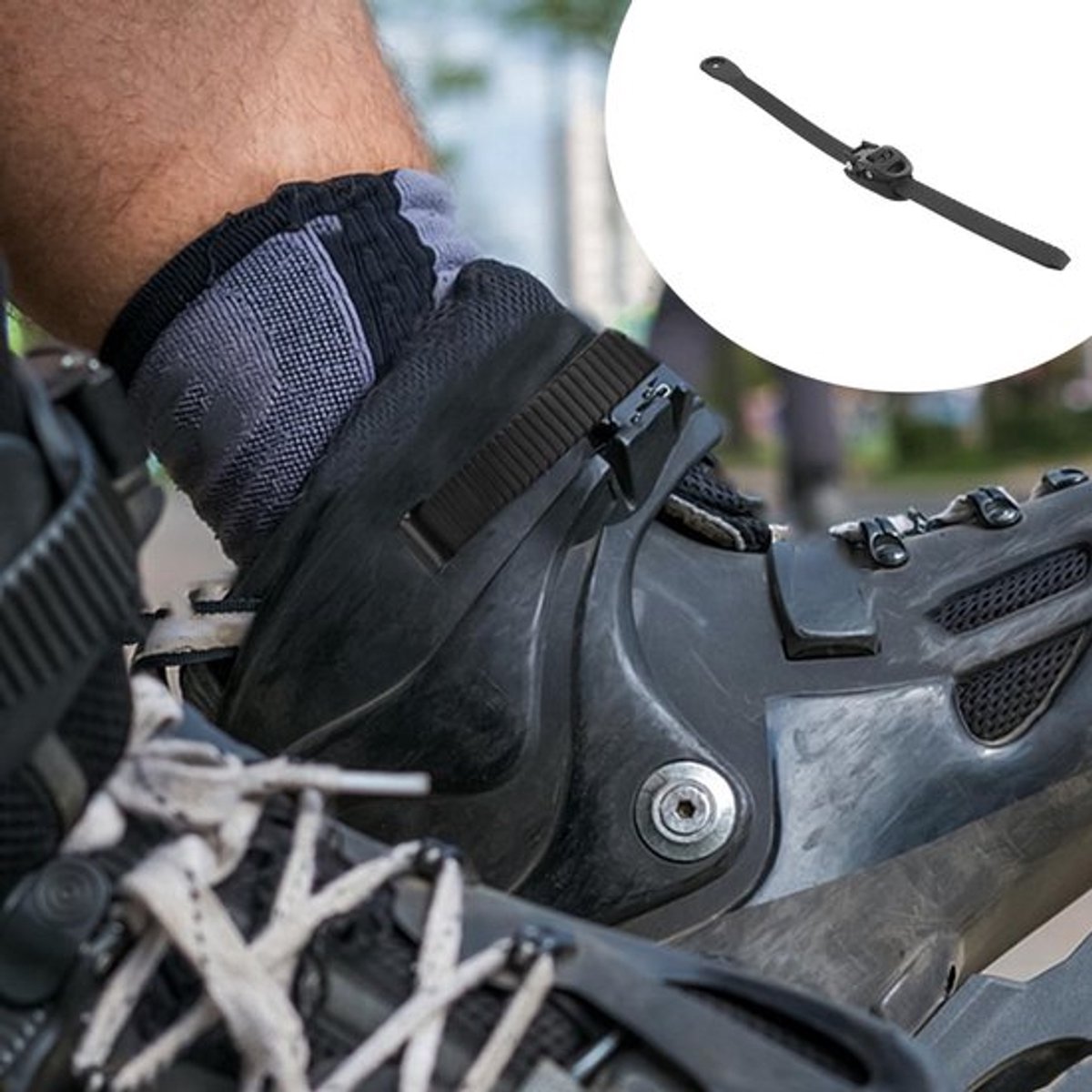 Energy Strap set van 2 - Verstelbare Rolschaatsbanden - PVC Skischoengespen - Geschikt voor Buitensporten - Zwart - Optimale Pasvorm - Rolschaatsriem Rolschaatsen kopen online