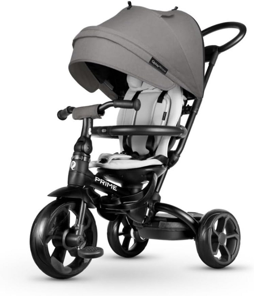 evoluerende driewieler kinderfiets 3 in 1 buiten spelen draaibare zitting 79 x 53 x 104 5 cm grijs