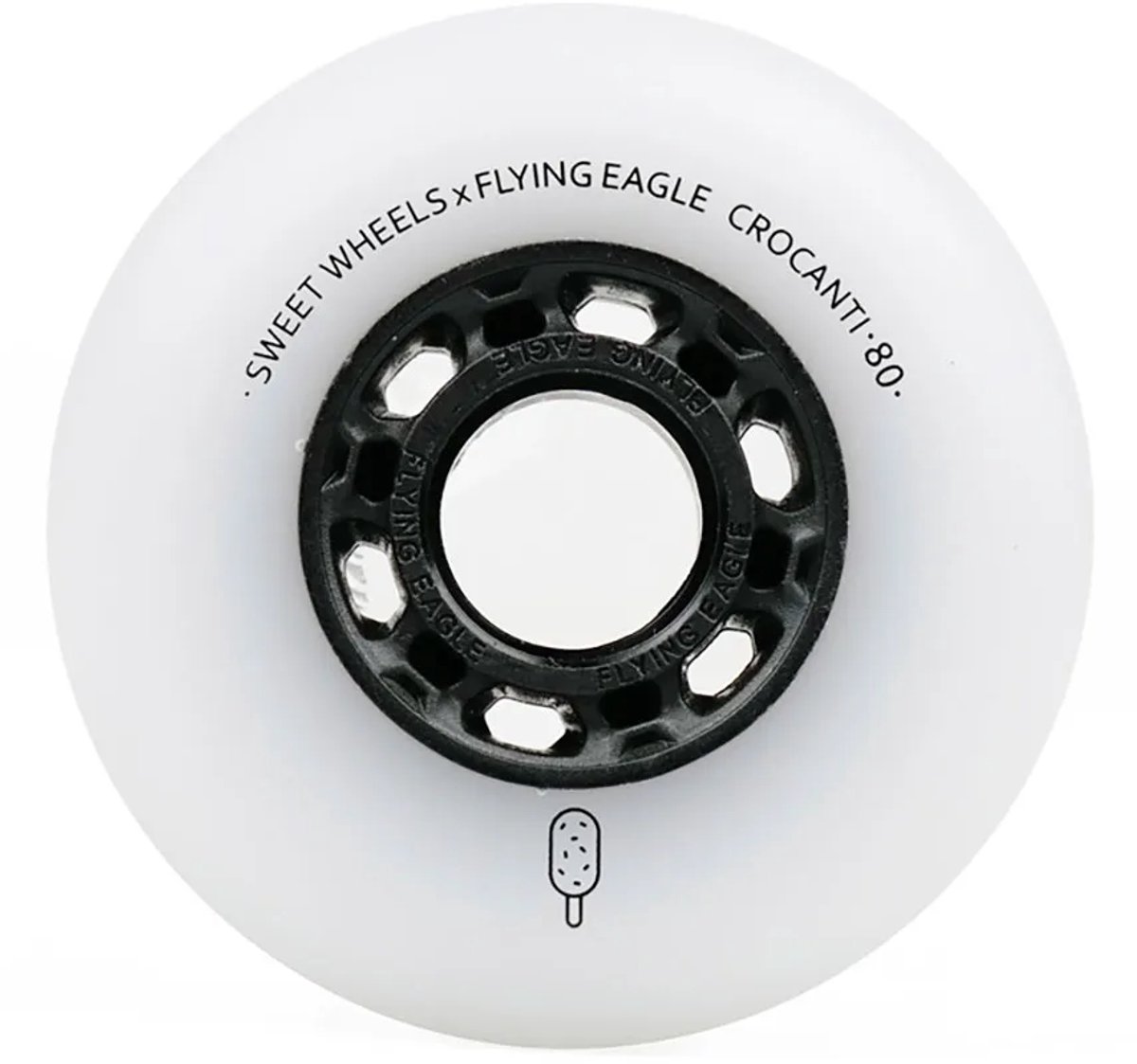flying eagle crocanti schaatswielen zilver 110 mm