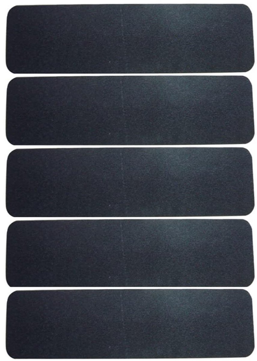 griptape set antislip plakbladen skateboarden verbeteren duurzaam rubber 5 stuks 80x20cm zwart