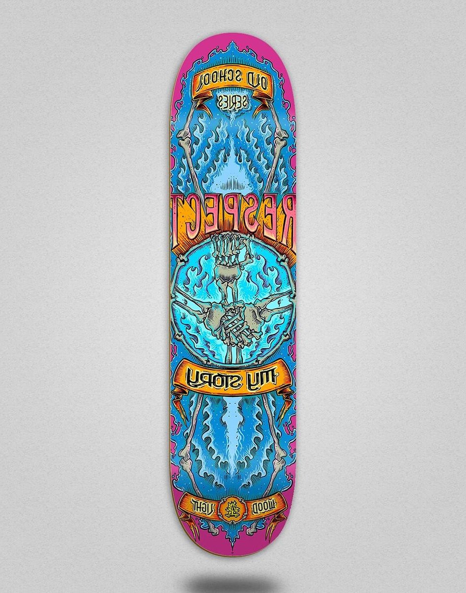 Houten Skateboard Deck - Respect Deck - Straat Tricks - Duurzaam Hout - 8.5 Inch - Roze Skateonderdeel kopen online