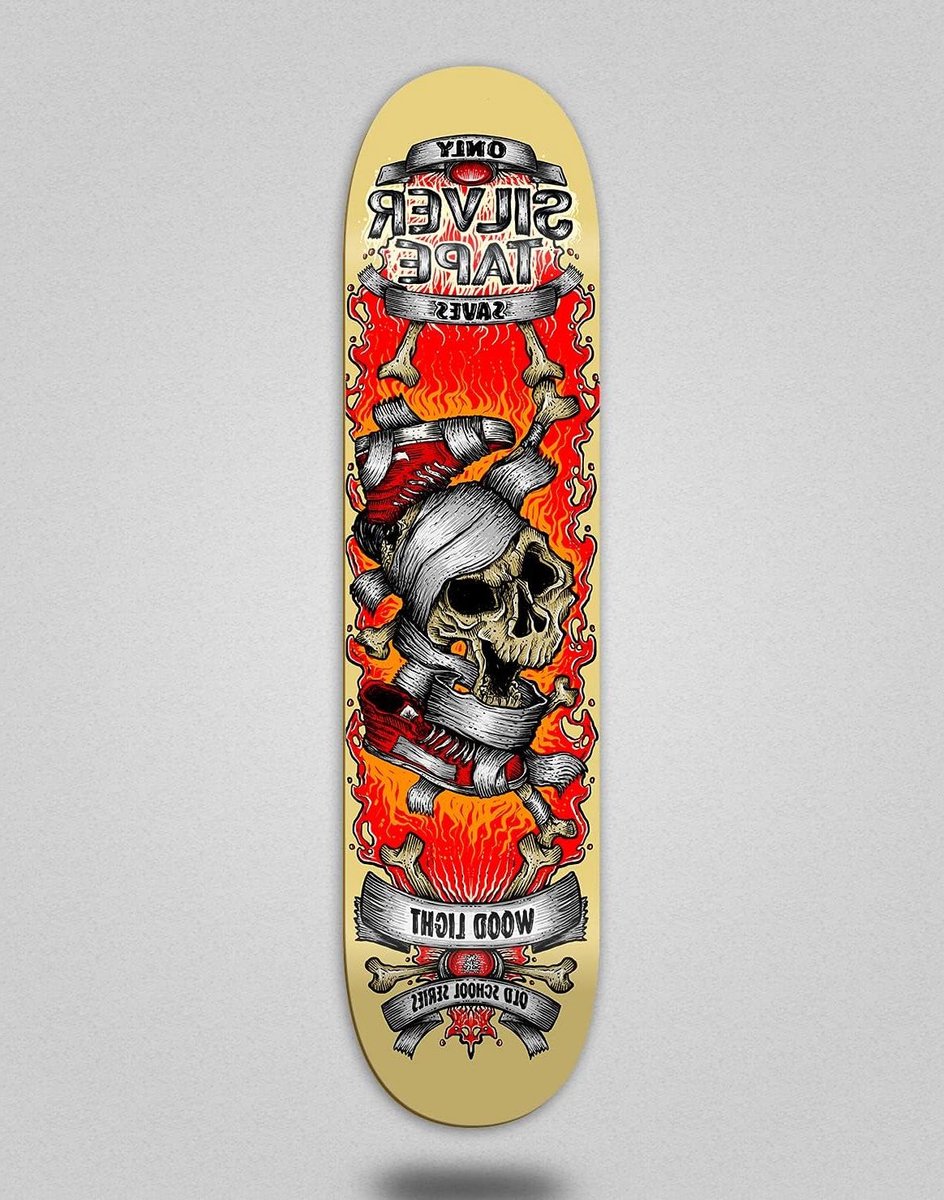 houten skateboard deck skateboard plank street cruisen met grip tape 8 5 inch zilver