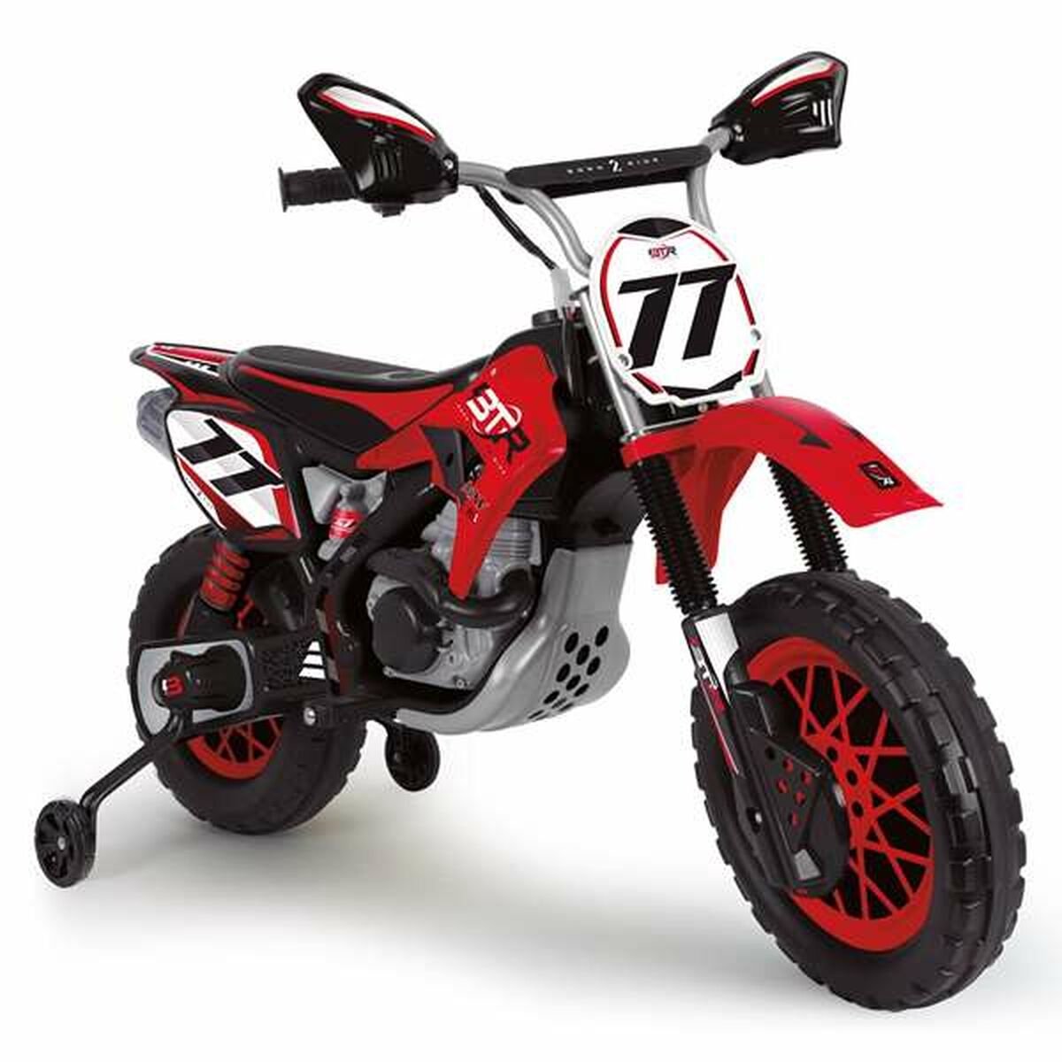 injusa cross thunder 12v loopauto rood kinderen