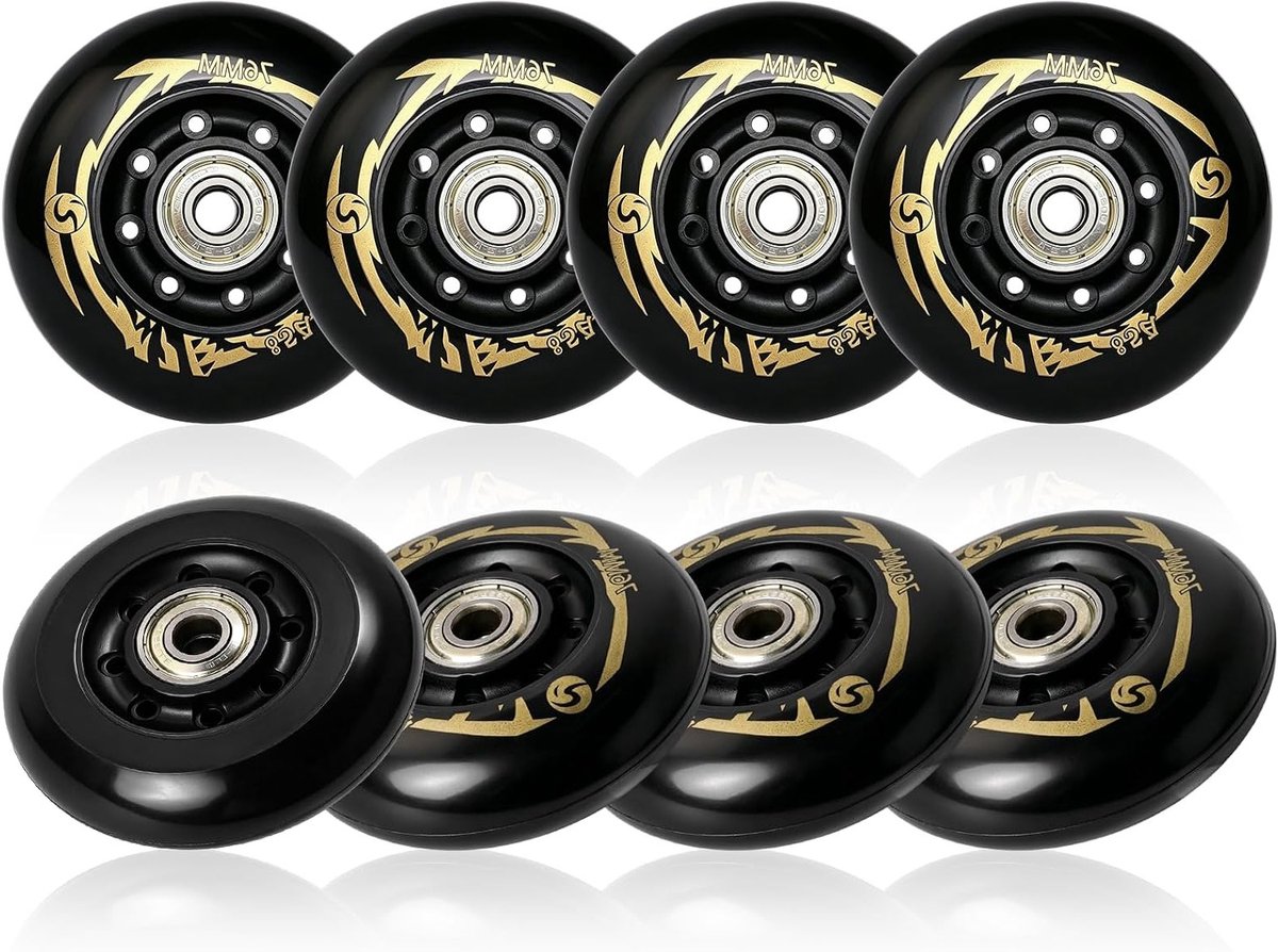 inline skate wielen 76 mm 8 stuks 85a met abec 9 kogellagers universele reservewielen voor soepel en snel skaten