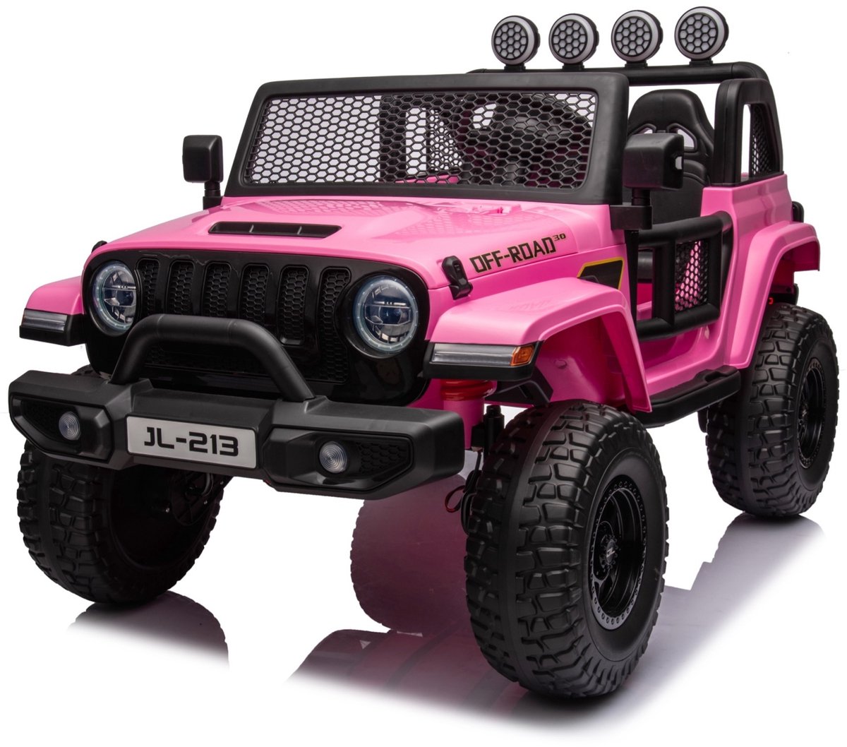 Jeep elektrische 2 persooons kinderauto Roze Speelgoedaccuvoertuig kopen online