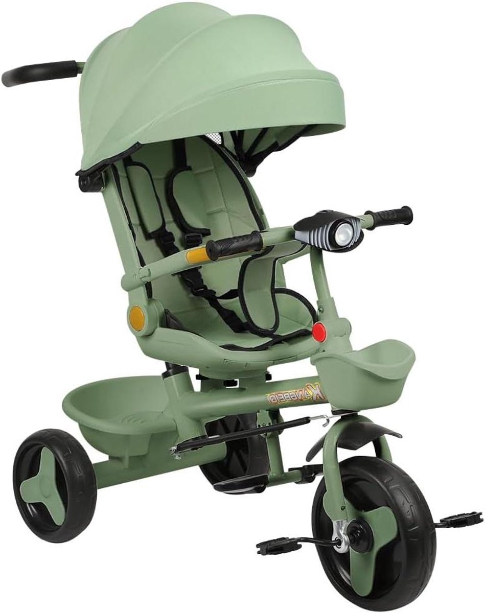 kinder driewieler baby fiets kinderwagen buiten spelen omkeerbaar zitje stille wielen