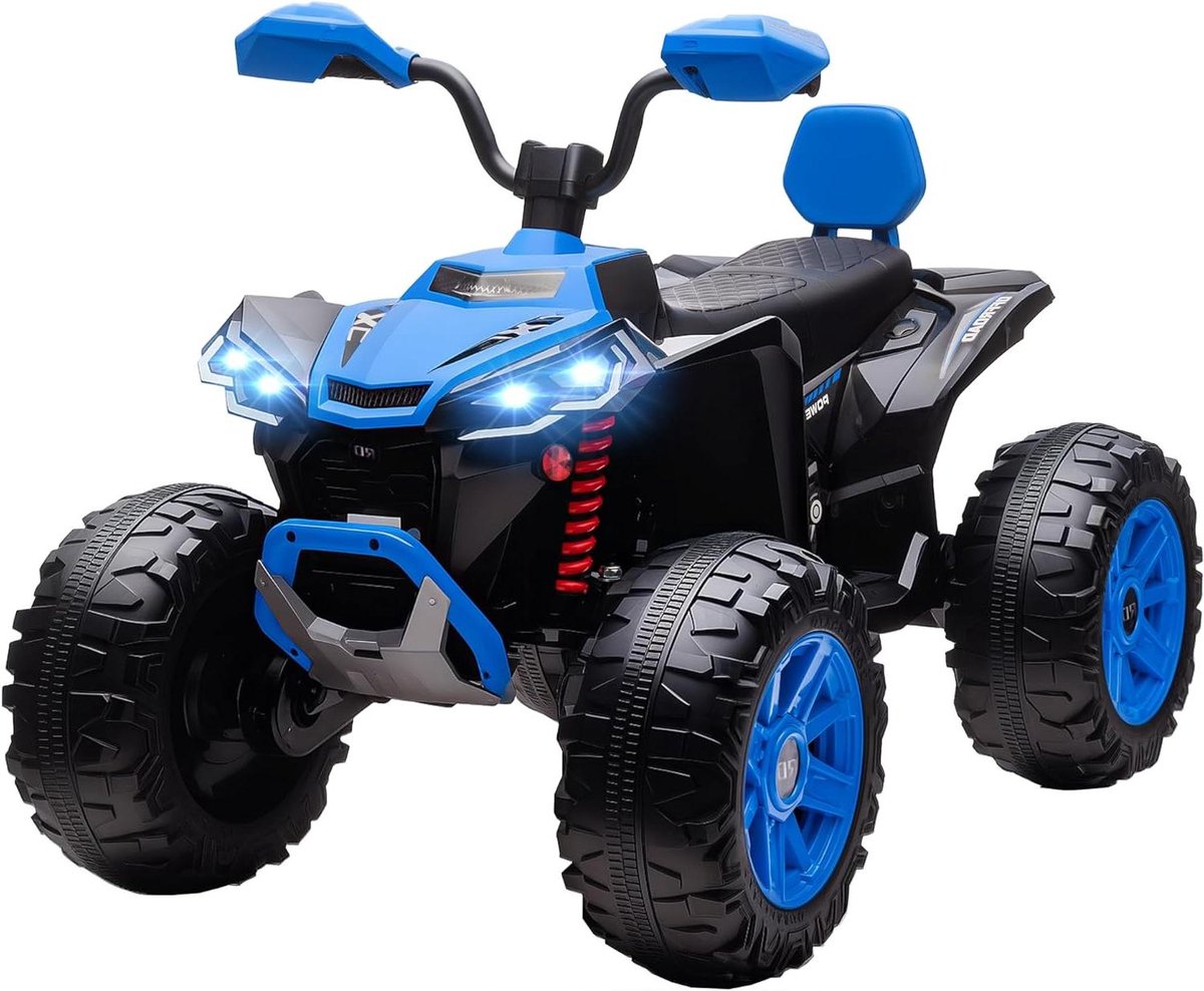 kinder elektro quad elektrische kinderquad buiten spelen dubbele motor 109 x 68 5 x 76 cm blauw