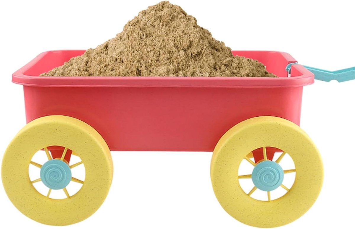 Kinder kruiwagen speelgoed - Zandspeelgoed kar - Buiten spelen - Robuuste PP constructie - 35 x 30 cm - Felgekleurd Speelgoedkruiwagen kopen online
