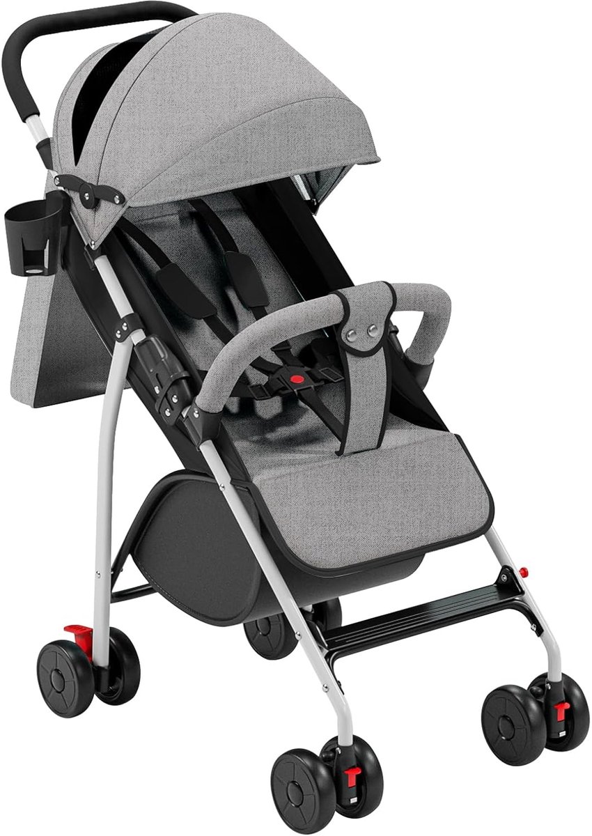 Kinderdriewieler 5-in-1 - Duwfiets peuter - Buiten spelen - 360° draaibare zitting - Tot 25 kg - Grijs Driewieler kopen online