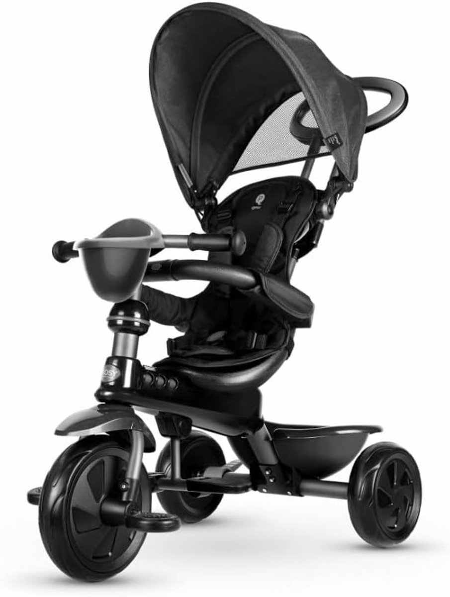 Kinderdriewieler - Loopfiets - Buiten Spelen - 4-in-1 Groeiend - 50 x 50 x 28 cm - Zwart Driewieler kopen online