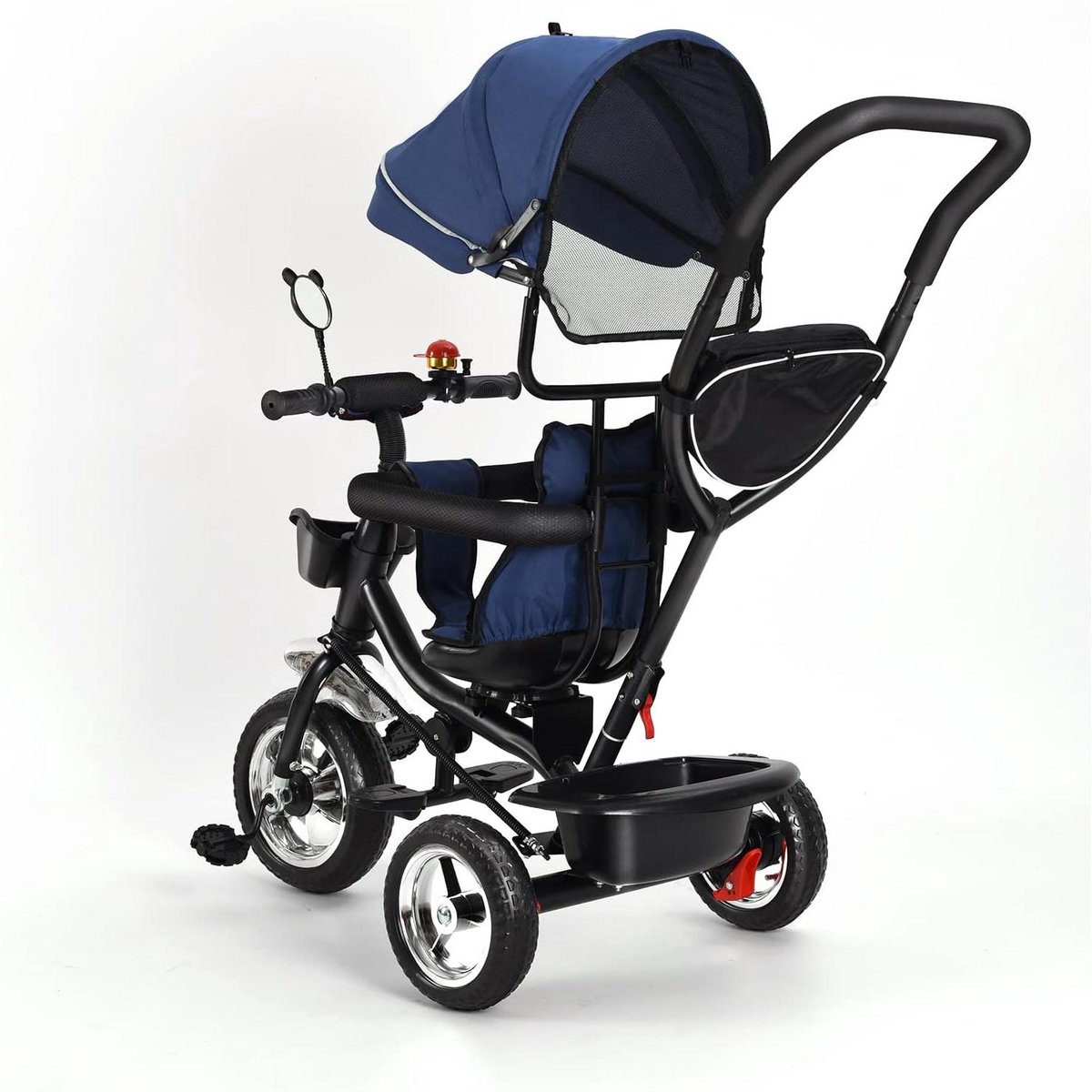 Kinderdriewieler - Loopfiets - Buiten spelen - 5-in-1 functie - 75 cm - Blauw Driewieler kopen online