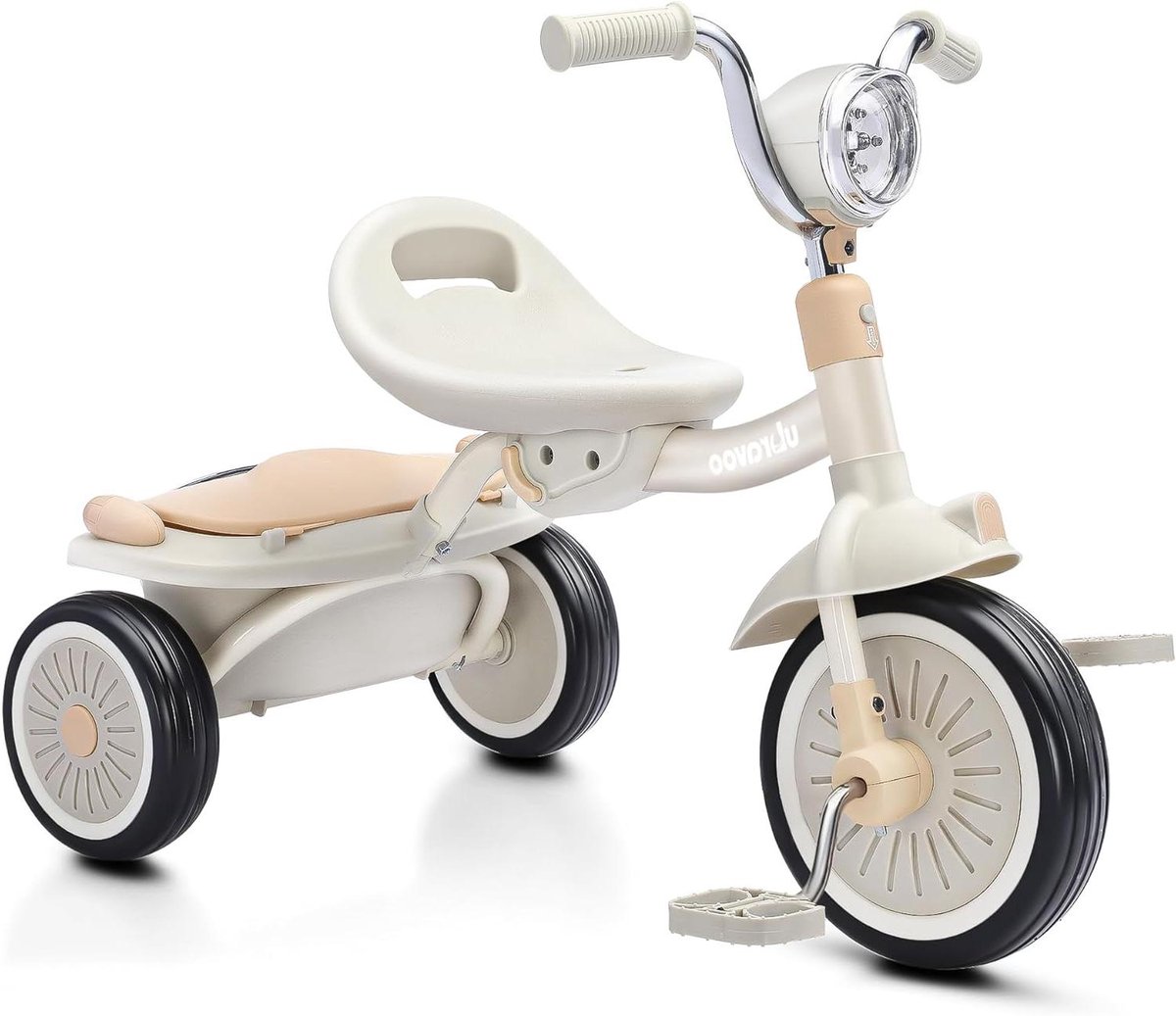 Kinderdriewieler - Loopfiets Peuter - Buiten Spelen - Inklapbaar Ontwerp - 65 x 50 x 38 cm - Wit Driewieler kopen online