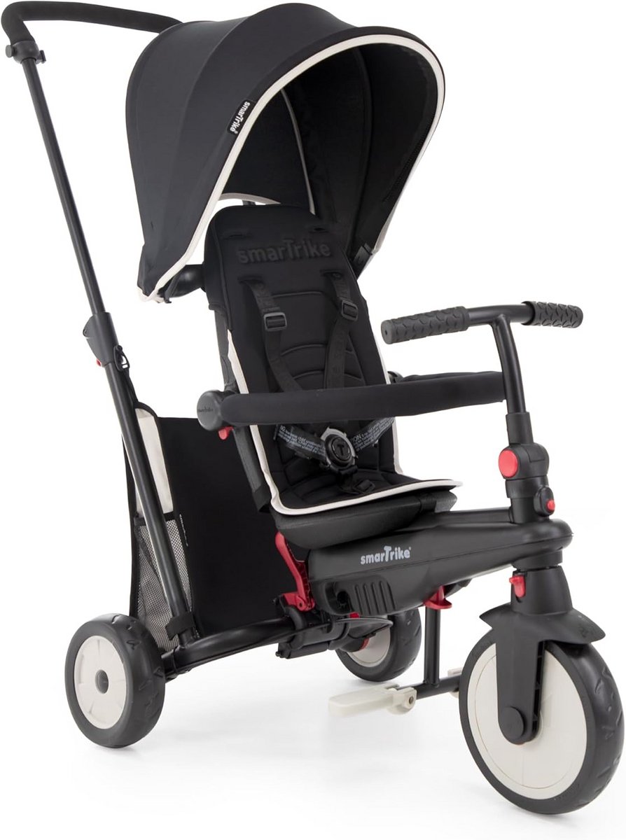 kinderdriewieler stroller trike kind ontwikkeling compact opvouwbaar 102 x 48 x 96 cm zwart