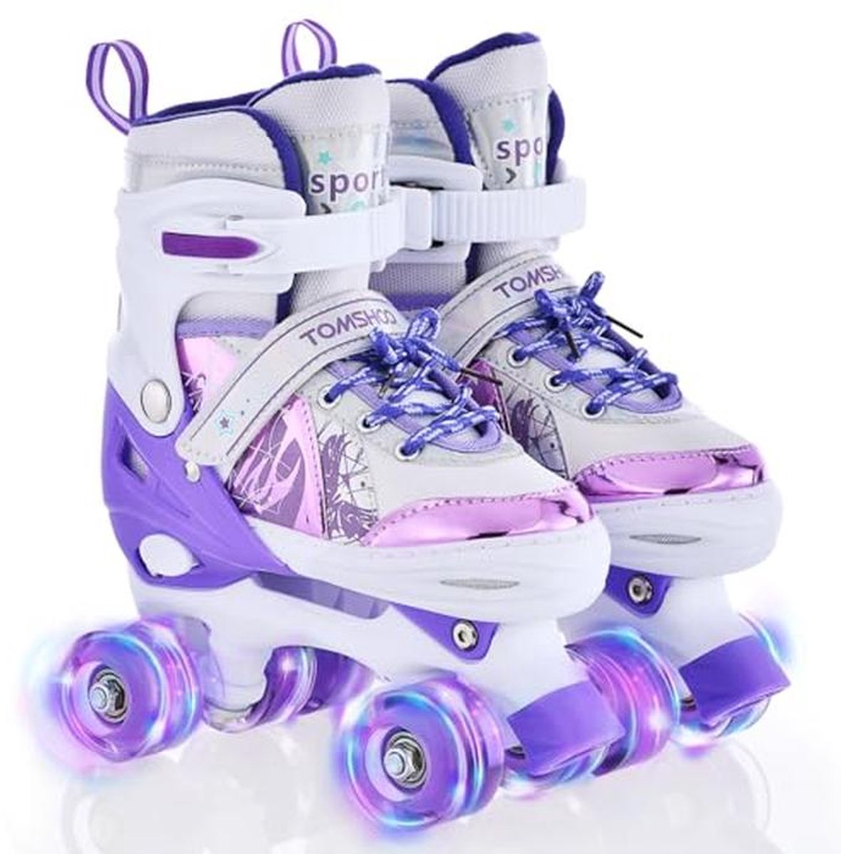 Kinderen verstelbare rolschaatsen met LED wielen - Meerdere maten beschikbaar Rolschaatsen kopen online