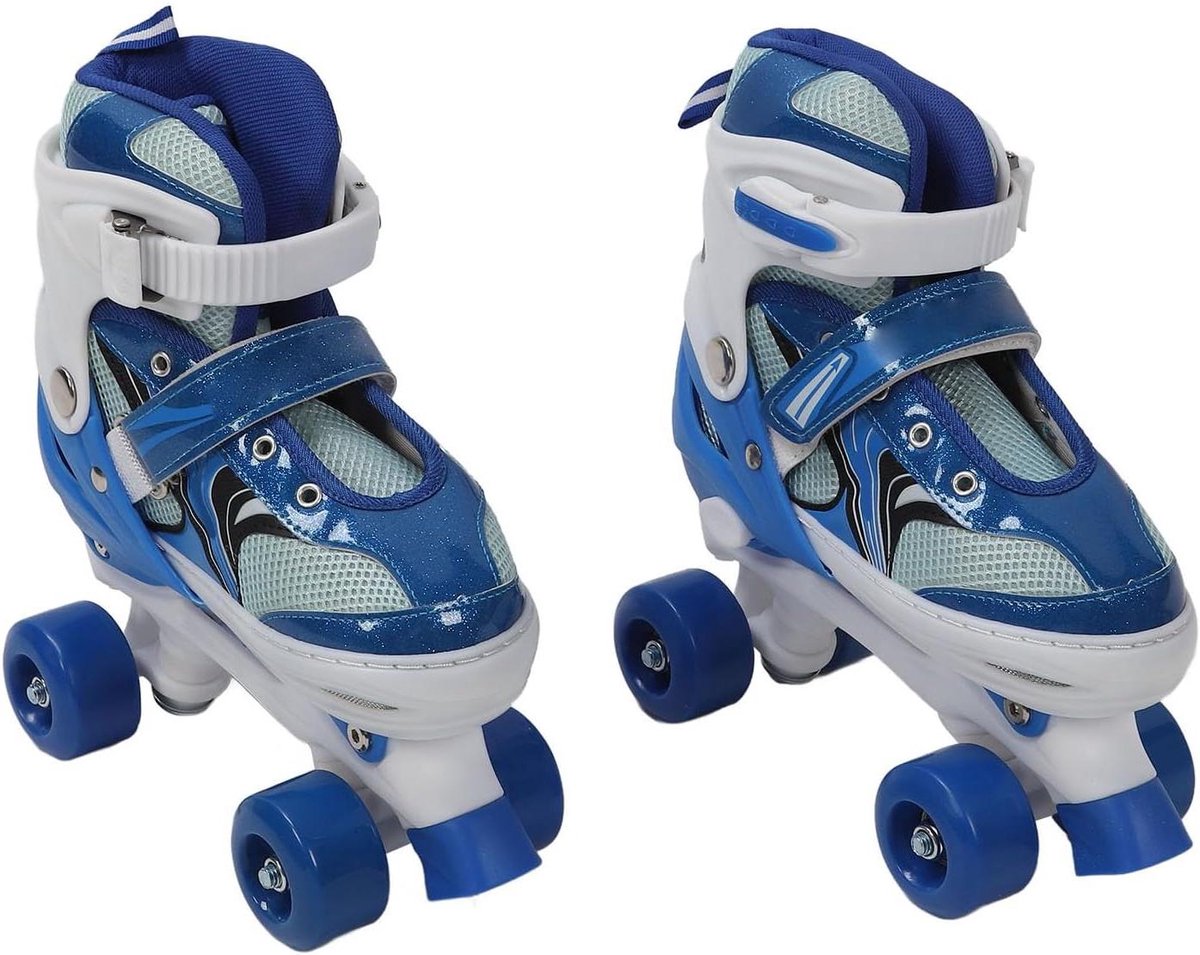 Kinders rolschaatsen - Vierwiel rolschaatsen Beginners rolschaatsen - Buiten spelen - Verbeterd comfort en bescherming - Maat 33-37 - Blauw Rolschaatsen kopen online