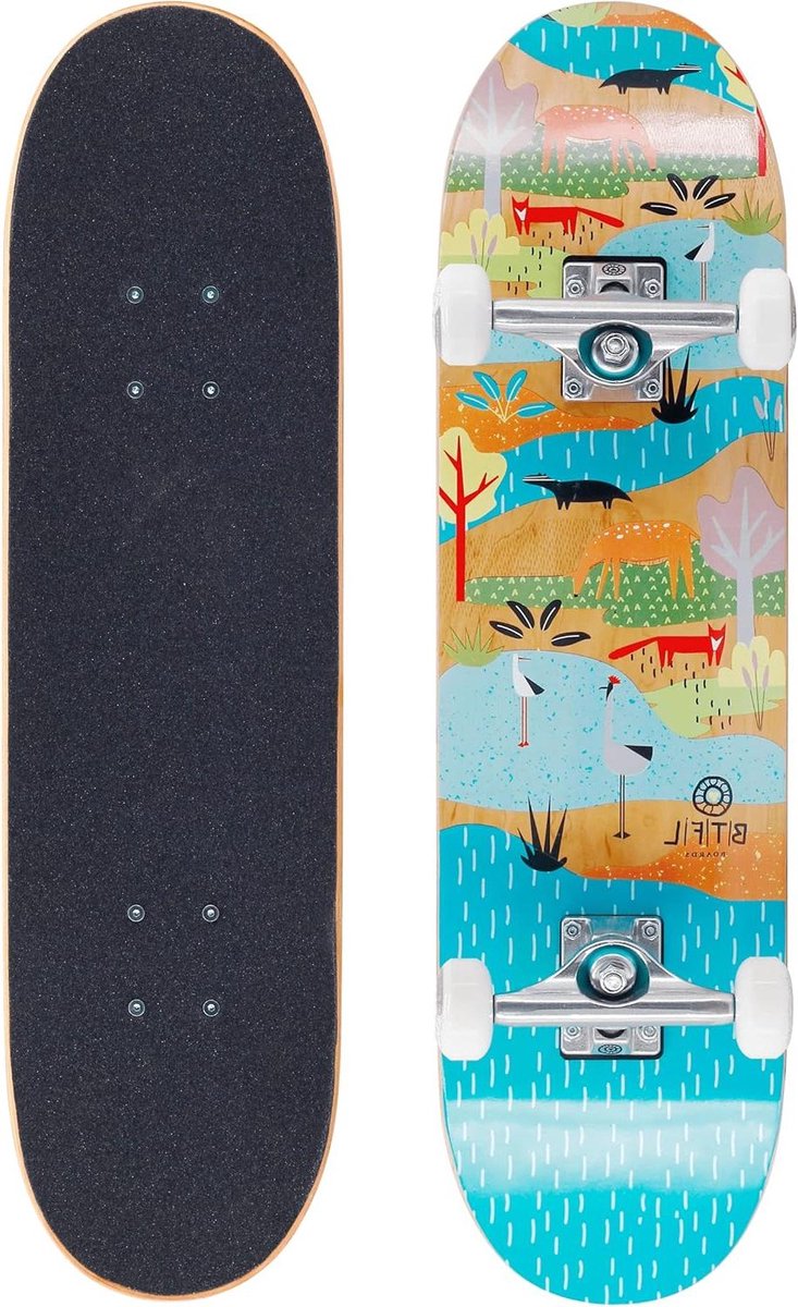 kinderskateboard compleet board cruisen skateboarden speciaal ontworpen 71 x 19 cm bjoerk