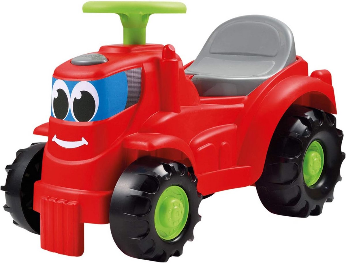 Kindertractor - Rijtractor Speelgoed - Buiten Spelen - Grappig Gezicht - 40 x 26 x 26 cm - Multicolor Speelgoedkruiwagen kopen online