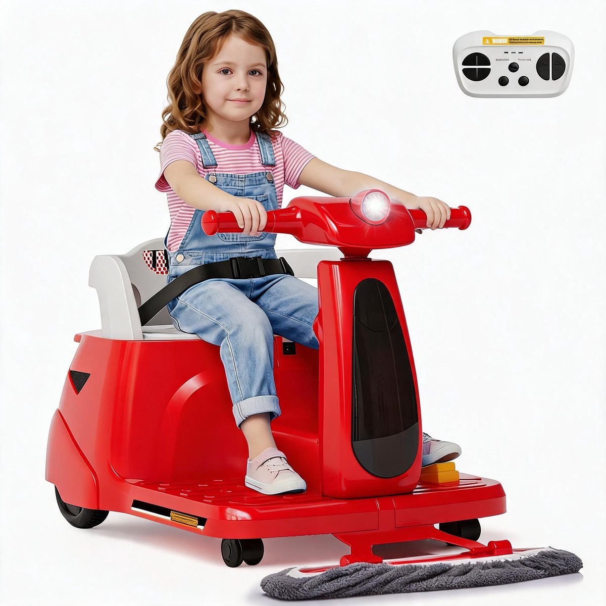 klassieke rode elektrische kinderauto 12v ride on auto met afstandsbediening voor jongens en meisjes 3 6 jaar tijdloos design tweezitter veiligheidsgordel vooruit achteruit wh502
