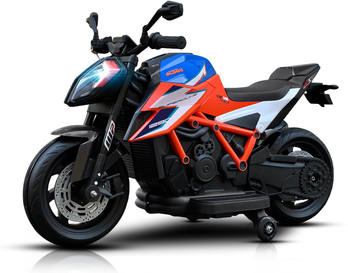 KTM 1290 Superduke kindermotor 12V Oranje Speelgoedaccuvoertuig kopen online