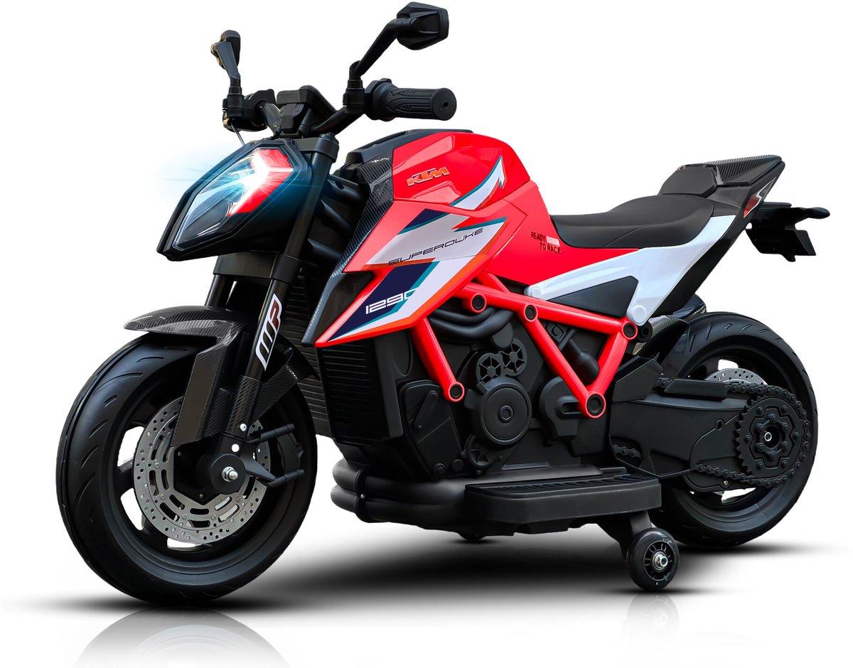 KTM 1290 Superduke kindermotor 12V Rood Speelgoedaccuvoertuig kopen online