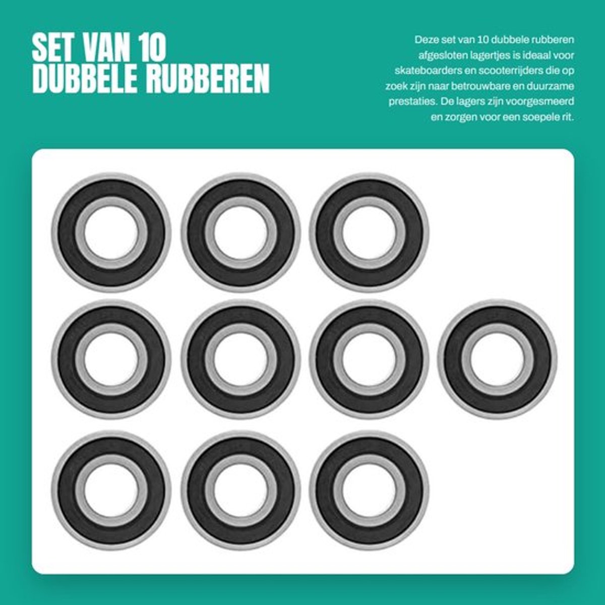 Lagers 10 Stuks - 6202 2RS - Dubbele Rubberen Afgesloten - Hoogwaardig Lagerstaal - Buitendiameter 35mm - Voorgesmeerd voor Gladde Rotatie - Kogellagers Skateonderdeel kopen online