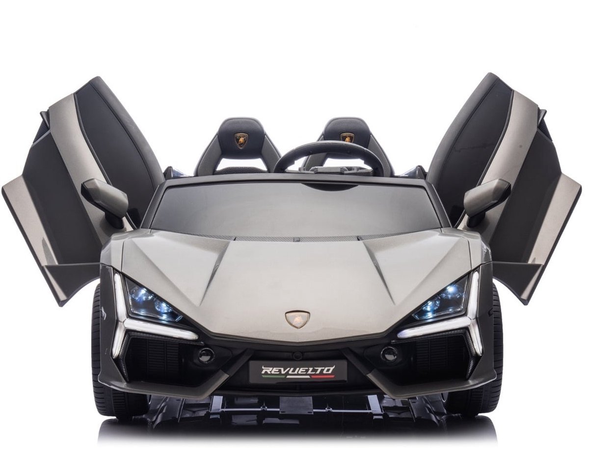 lamborghini revuelto 24v 2 persoons kinderauto grijs