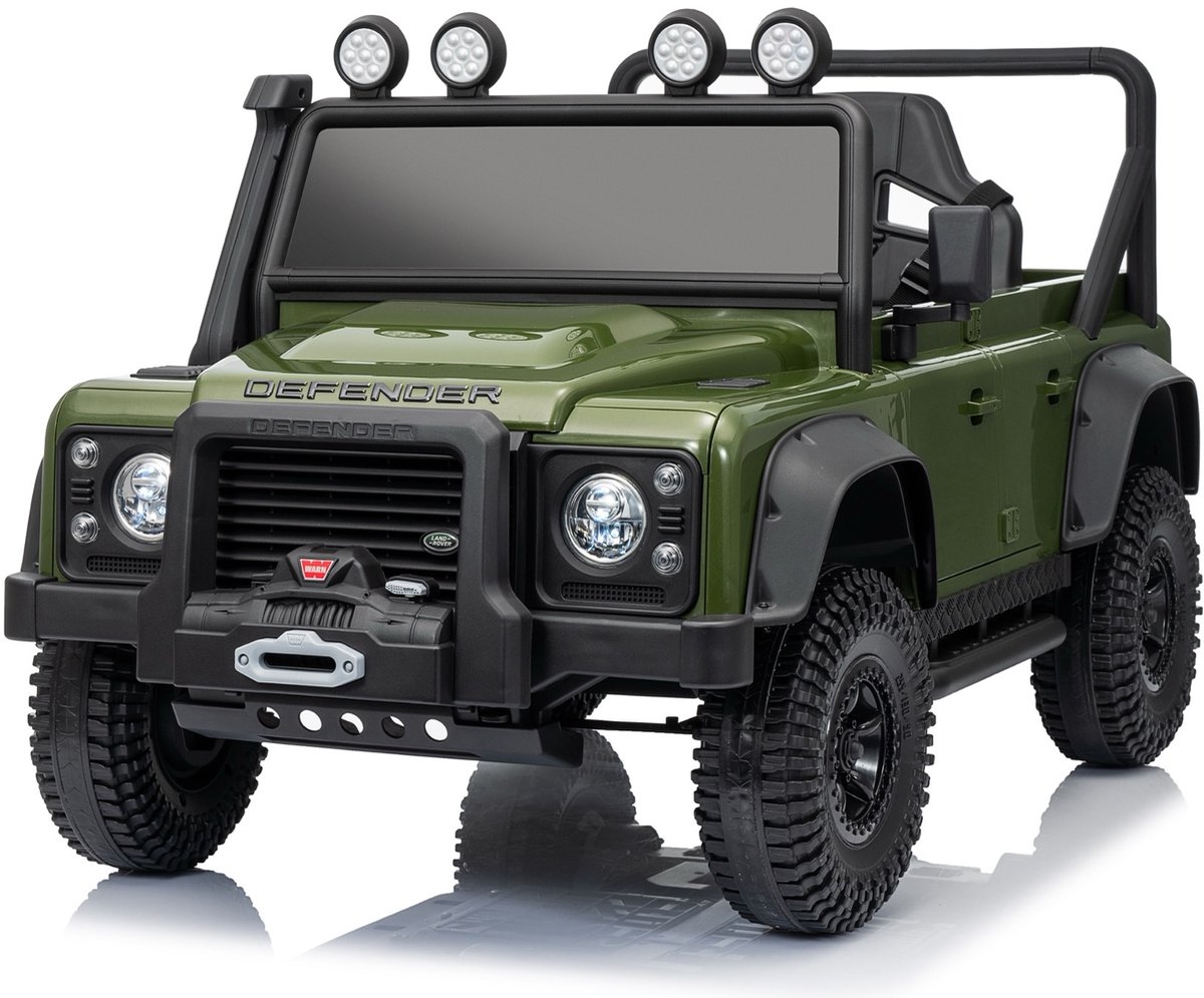 Land Rover Defender 110 SVX Oldtimer 12V kinderauto Groen Speelgoedaccuvoertuig kopen online