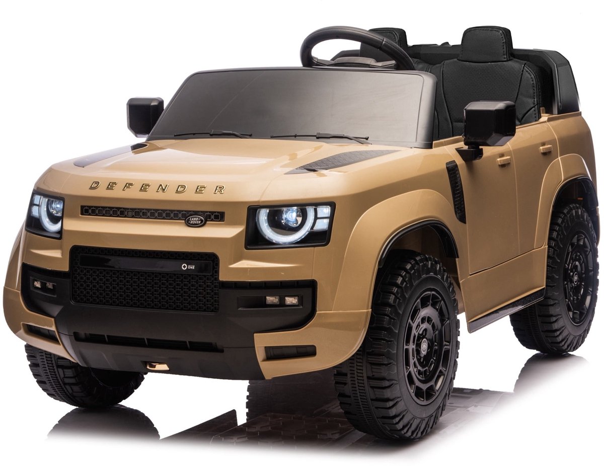 Land Rover Defender 24V 2 persoons kinderauto Champagne Speelgoedaccuvoertuig kopen online