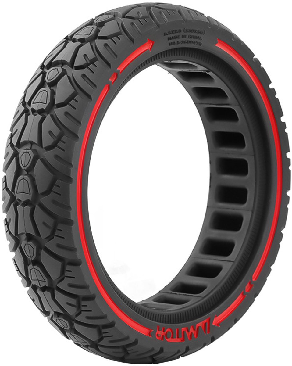 lekvrije band xiaomi m365 8 5x2 0 230x50 zwart rood