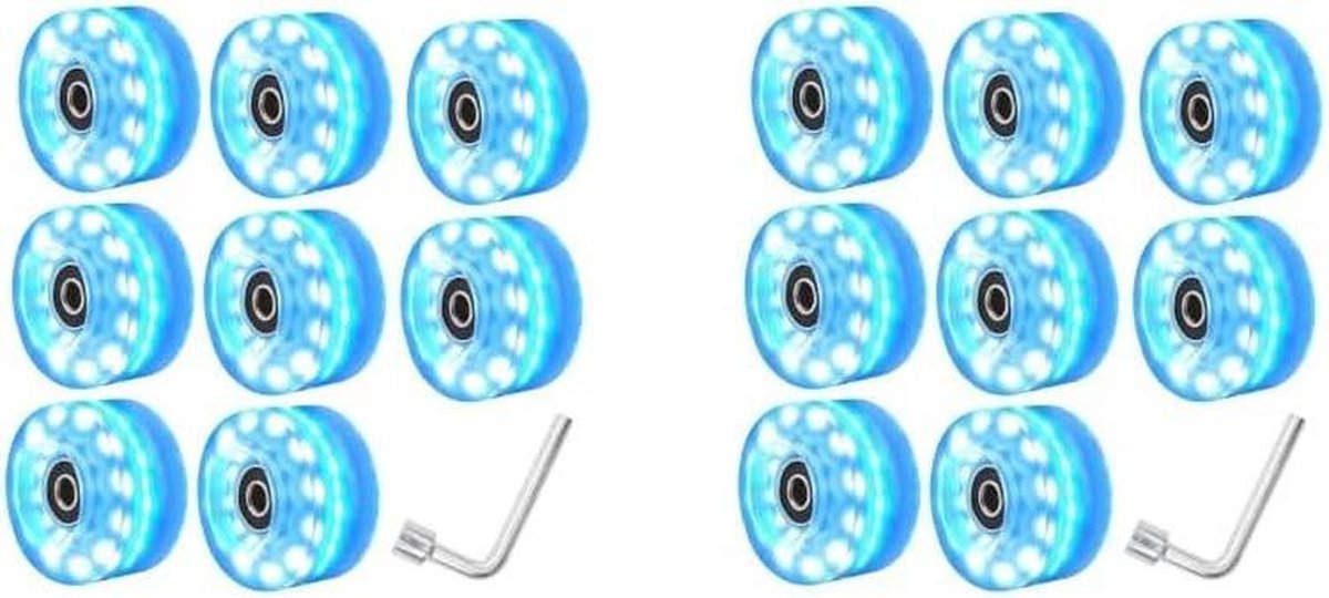 lichtgevende wielen rolschaats onderdelen schaatsplezier vergroten zes lichten per wiel diameter 58mm roze