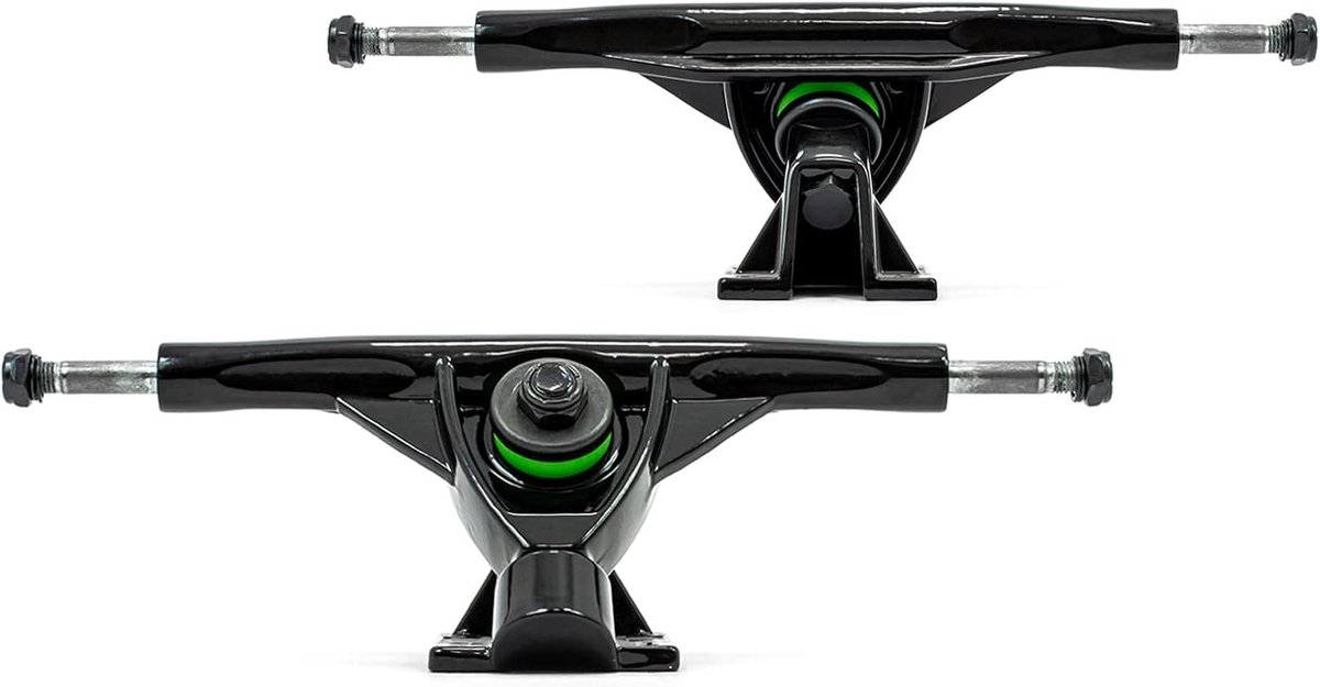 longboard assen skateboard onderdelen cruisen sturen duurzaam aluminium 7 inch zwart