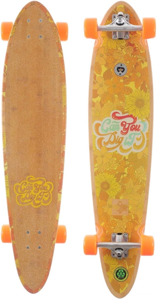 Longboard Compleet - Surfskate Board - Cruisen en skateboarden - Bamboe en esdoorn constructie Longboard kopen online
